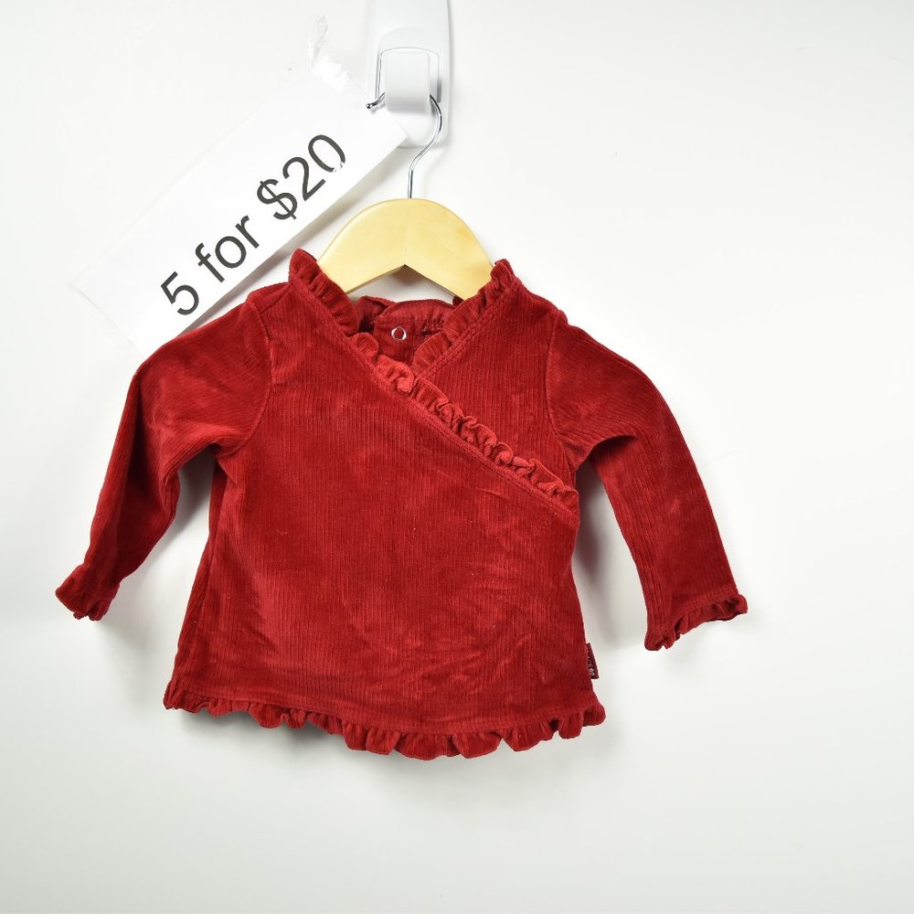 Deep res corduroy long sleeve top 6-9M